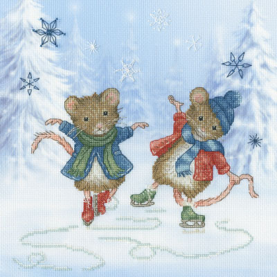 Festive Figure Skaters - On a Mice Adventure  Kit