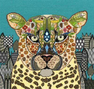 Jewelled Leopard by Sharon Turner Kit