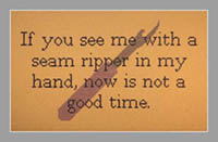 If You See Me With A Seam Ripper