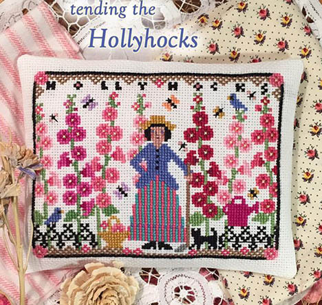Tending The Hollyhocks