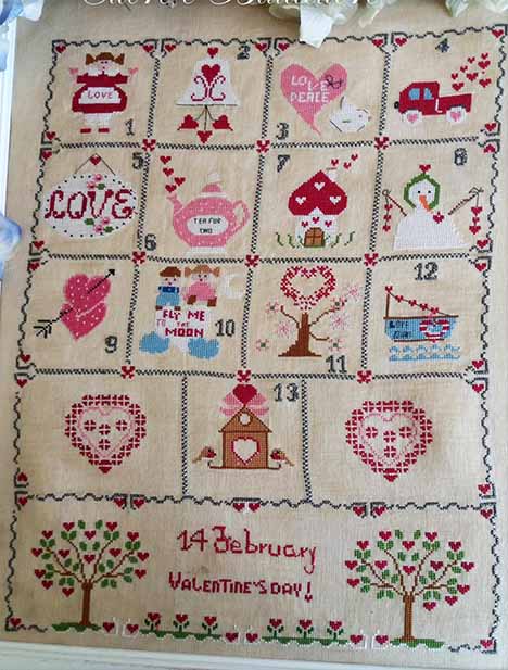 Shabby Valentine's Day Calendar