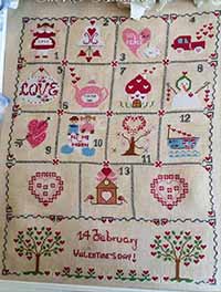 Shabby Valentine's Day Calendar