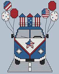 Patriotic Bus