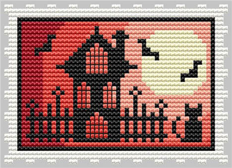 Red Halloween Stamp