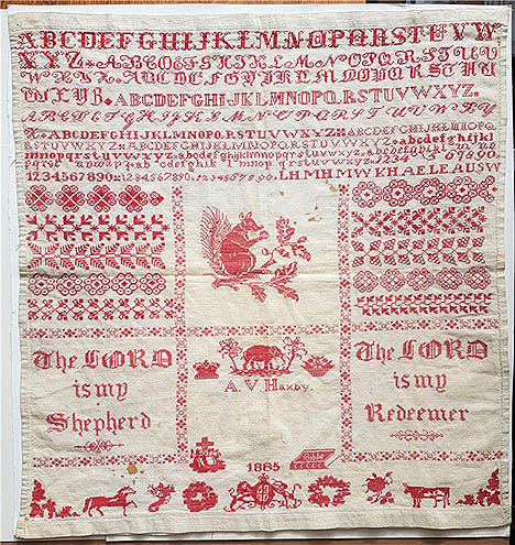 Ada Violet Haxby 1855,  A Bristol Sampler