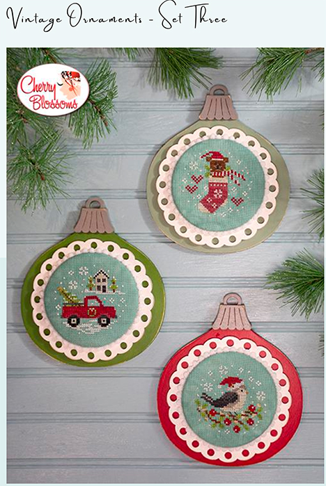 Vintage Ornaments - set of three