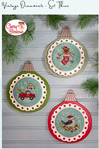 Vintage Ornaments - set of three