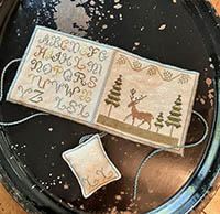 Winter Stag Needlebook