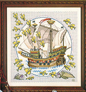 Galleon and Flying Fish