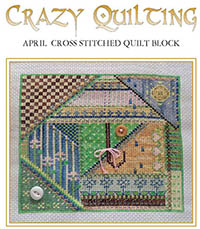 Crazy Quilt Block - April
