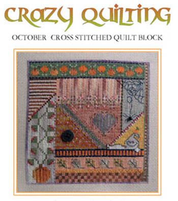 Crazy Quilting - October Block