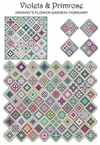 Granny's Flower Garden February - Violets & Primrose