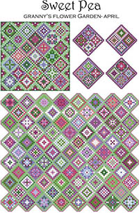 Granny's Flower Garden - April Sweet Pea