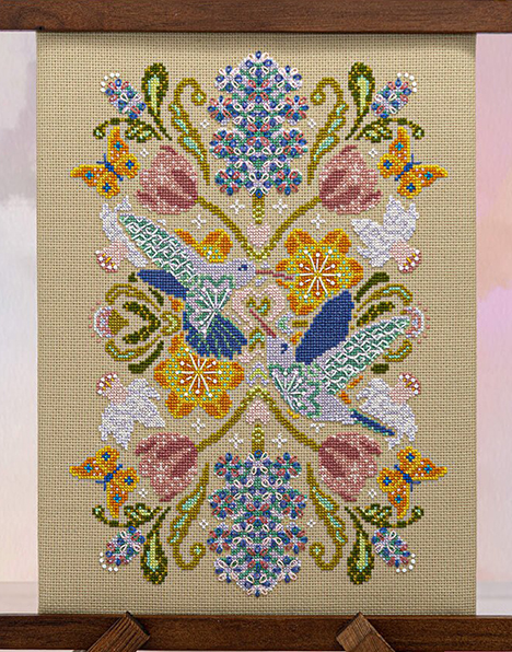 Spring Hummingbird Mandala