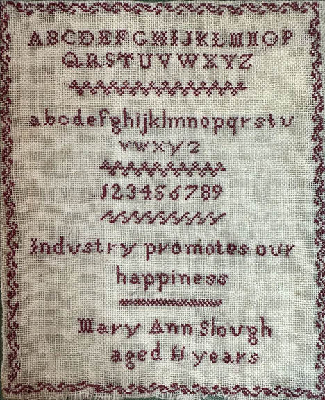 Mary Ann Slough, Specimen Book