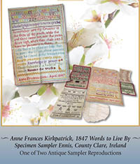 Anne Frances Kirkparik, 1847 Words to Live By