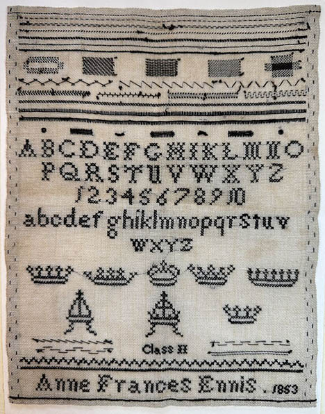 Anne Frances Kirkparik, 1847  Black Crowns Specimen Page