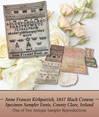 Anne Frances Kirkparik, 1847  Black Crowns Specimen Page