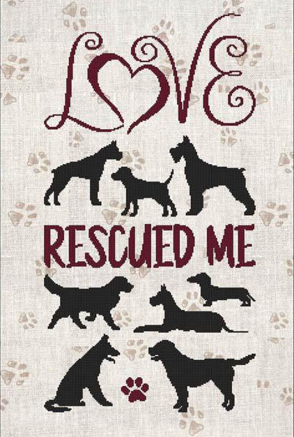 A Dog Saying - Love Rescued Me