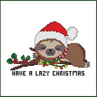 Have a Lazy Christmas Sloth
