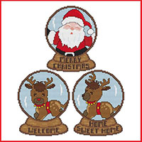 Christmas Snow Globes - Set 1