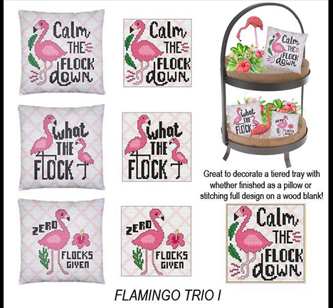 Pillow Chat - Flamingo Trio I