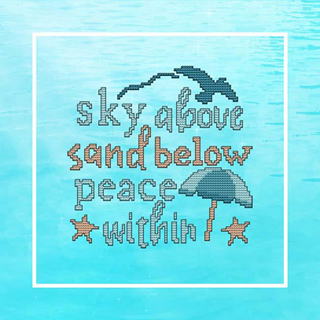 Beach Inspirations - Sky Above Below Peace Within