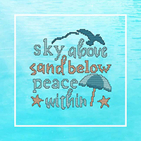 Beach Inspirations - Sky Above Below Peace Within