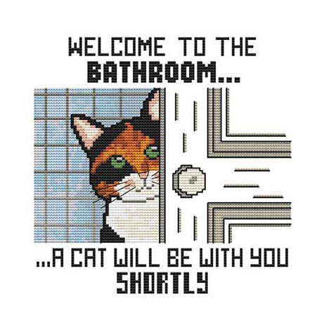 Bathroom Concierge Kitty Cat