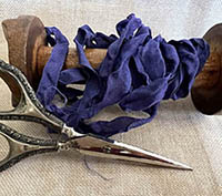 Rook's Indigo 1/2 Crinkle Ribbons from Dames of the Needle