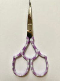 Purple Gingham Scissors