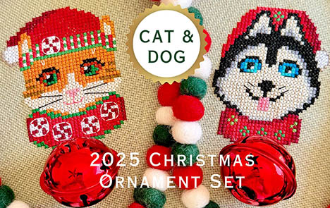Cat & Dog Christmas Ornaments