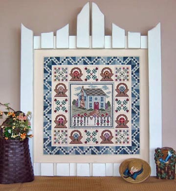 Garden Gate Quilt III - Garden Path Leads Home