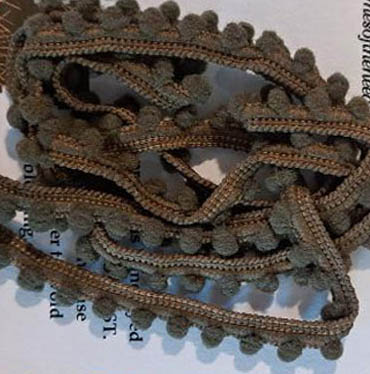 North Beach Brown Mini Pom Poms from Dames of the Needle