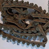 North Beach Brown Mini Pom Poms from Dames of the Needle