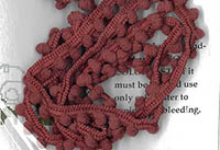 Sweeney Red Mini Pom Pom from Dames of the Needle