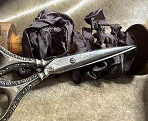 Mayflower Grey 1/2 Crinkle Ribbon