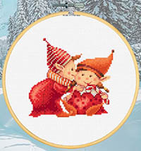 Christmas Elves 2 Ornament Kit