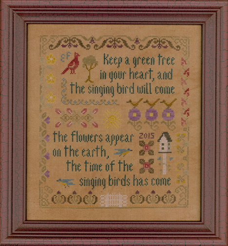 Antique Songbird Sampler