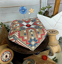 Red, White & Blue Biscornu