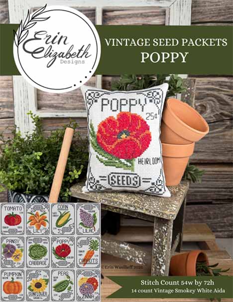 Vintage Seed Packs - Poppy