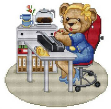 Bears at Work - Secretary Bear