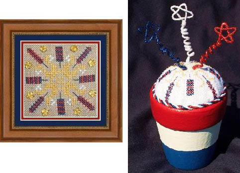 Patriotic Square & Pincushion