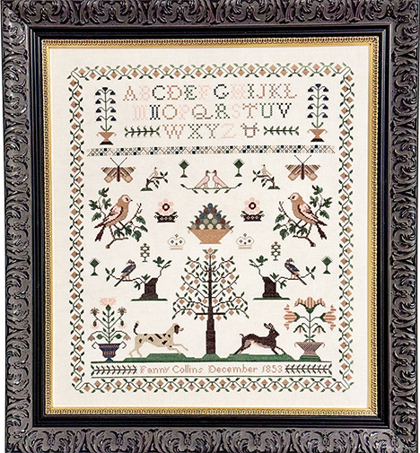 Fanny Collins 1853 Sampler & Pinwheel