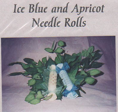 Ice Blue & Apricot Needle Rolls 