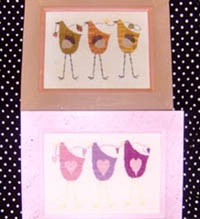 Hearts & Acorns Long Legged Birds 