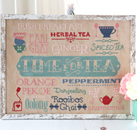 Time for Tea Typography