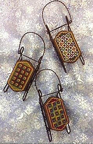 Mixed Bag Quilts Sled Ornaments
