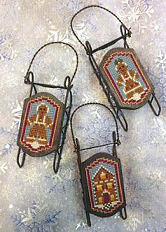 Sled Ornaments - Bread Sleds