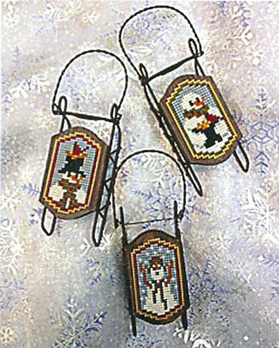 Snow Grateful Sled Ornaments